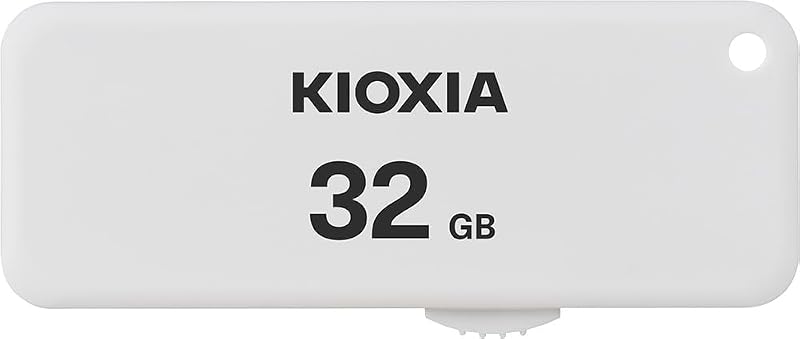 KIOXIA KLU203A032GW Former Toshiba Memory USB Flash Memory, 32 GB, USB 2.0, Slide Type, Made in Japan, Domestic Support, Genuine Product