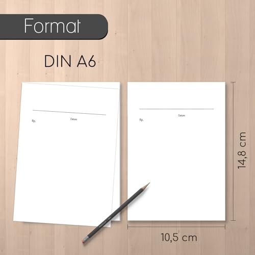 younikat 3er-Set Privatrezepte für Ärzte I DIN A6 I 50 Blatt Rezeptblock blanko neutral zum Abreißen I dv 636