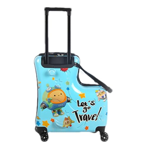 Maleta para patinete, equipaje de viaje para niños, maleta de viaje con ruedas | Divertido equipaje de scooter para niños, duradero y ligero maletín de mano para viajes, maleta con ruedas para niños