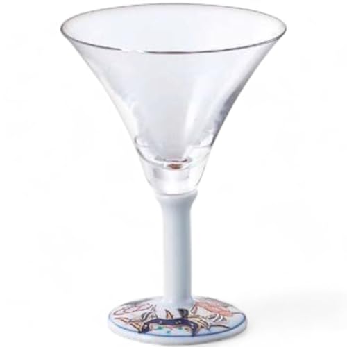 ???(Sho Bifu) Takumikaze Arita Ware, 3.1 inches (8 cm), Guinomi, Old Imari Style Ginjo Cocktail Glass, Made in Japan