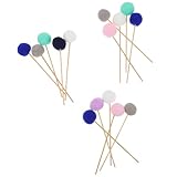 TOYANDONA Aromatherapie Stäbchen mit Plüschkugeln 15 Stück Duftstäbchen für Schlafzimmer und Hochzeit Effektiv Duftfreisetzend und Dekorativ Gestaltet Zufällige Farbe