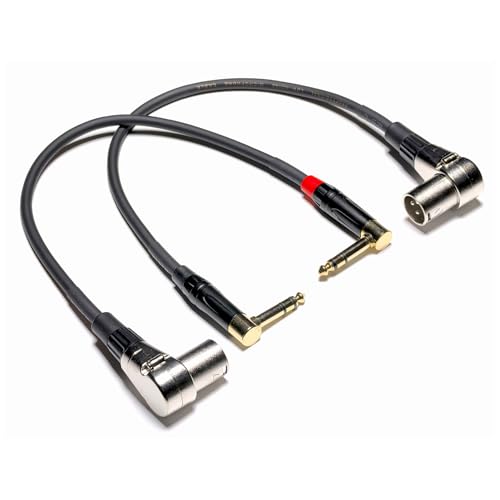 Câble XLR vers TRS 6.35 mm symétrique WJSTN avec conducteurs en cuivre pur pour table de mixage