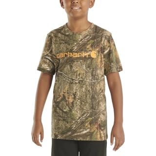 Carhartt 6515 Little Boys Short-Sleeve Camo Logo T-Shirt, Little Boys' Camo - Size 5