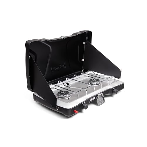 Coleman Triton+ 2-Burner Propane Camping Stove with InstaStart Ignition, Portable