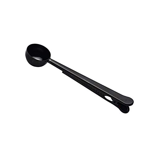 10 Pakcs Scoop And Clip,2 In 1 Stainless Steel 1 Tbsp Ground Measuring Spoon With Bag Clip For Coffee Tea #TOP4