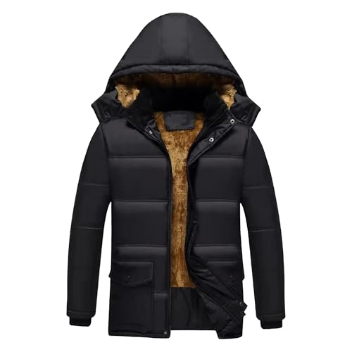 Parka d'hiver homme contre le froid extrême avec capuche isolante