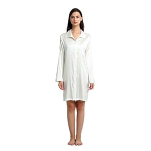 JASMINE SILK – Ensemble de Pyjama – Femme Ecru Ivoire