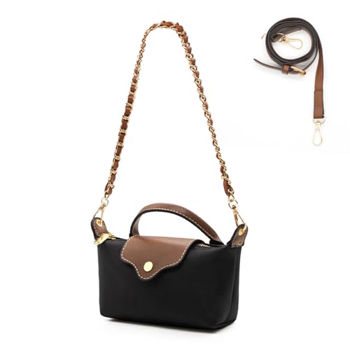 Bolso mini crossbody para mujer en nylon colorblock miniatura 1