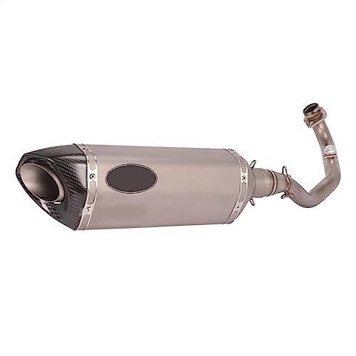 Escape Aprilia Srmax300 silenciador modificado y tubo de conexión frontal de titanio 4