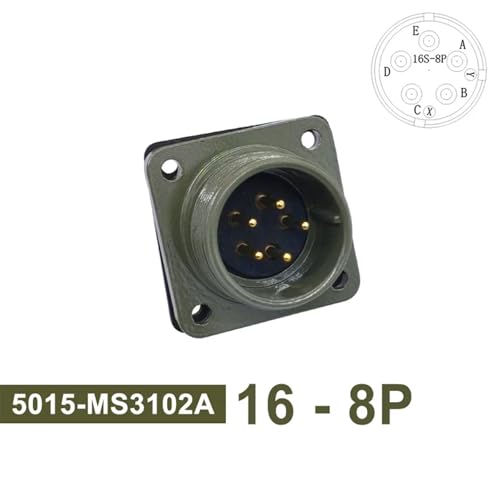 Conector circular MIL STD 5015 MS3108 angular 16-8 socket de especificación 2