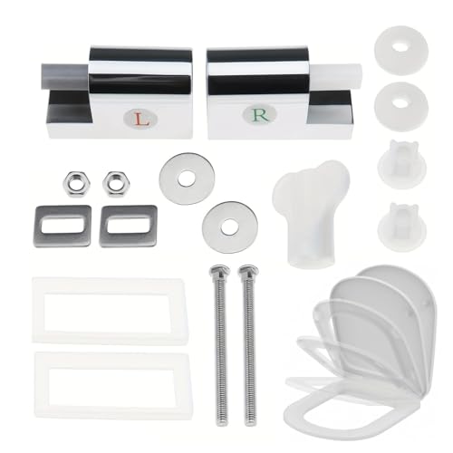 Chidées de siège de toilette Pièces de remplacement - Coudons de toilette ABS à haute résistance et attaches pour ajustement - Assaissages de sièges de toilette pour la maison et l'