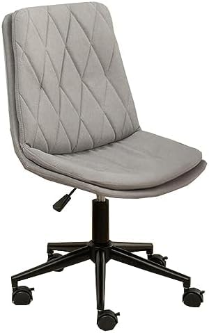 Chaise de bureau sans accoudoirs à roulettes et dossier moyen pour ordinateur