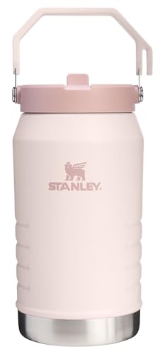 Image of STANLEY IceFlow 2.0 Flip Straw Jug with Handle 64 oz | Twist On Lid and Flip Up Straw | Leakproof for Travel and Sports | Insulated Stainless Steel |BPA-Free | Rose Quartz