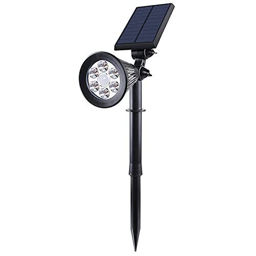 CLLX Jardin Focos Solares Exterior Impermeable LED Lámparas Solares Rotation de 180° Para Patio, Calzada, Piscina y Camping,Warm Light