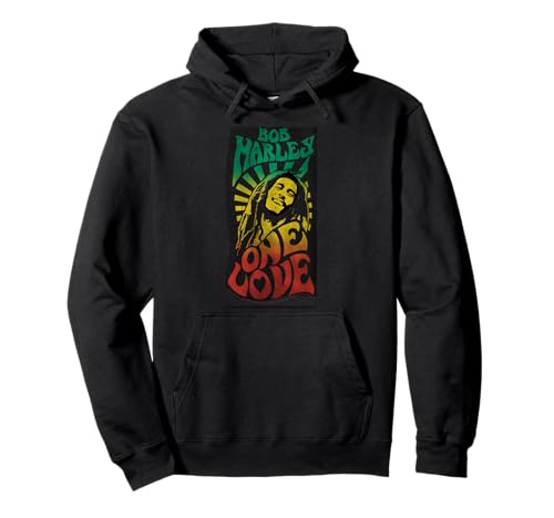 Affiche emblématique de la musique Bob Marley One Love Relax Sweat à Capuche