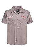 King Kerosin Camisa de trabajo para hombre | Camisa de trabajo | manga corta | vintage | retro | años 50 | 1950 | Speed Kings | Los Ángeles | California | Speed Kings | Rockabilly Speed Kings
