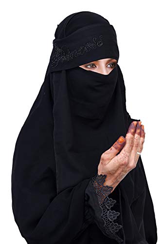 GenericVASTRAGRAH Women's fashion Black Nida fabric Princess Nosepiece