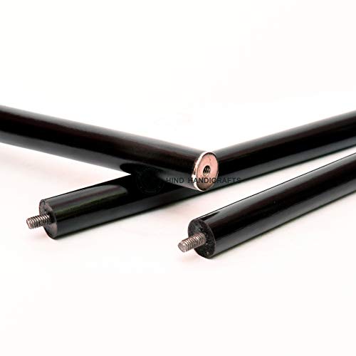 Hind Handicrafts Dekorative viktorianische Gehstöcke und Gehstöcke für Damen und Herren, 91,4 cm, schwarzes Ebenholz, Messinggriff, Uni, Derby, faltbarer Gehstock (91,4 cm, antiker Totenkopf)