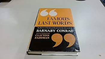 Hardcover Famous Last Words Book
