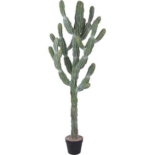 Logkity Artificial Cactus 51inch Faux Cacti Fake Saguaro Plants for Indoor Outdoor Home Office...