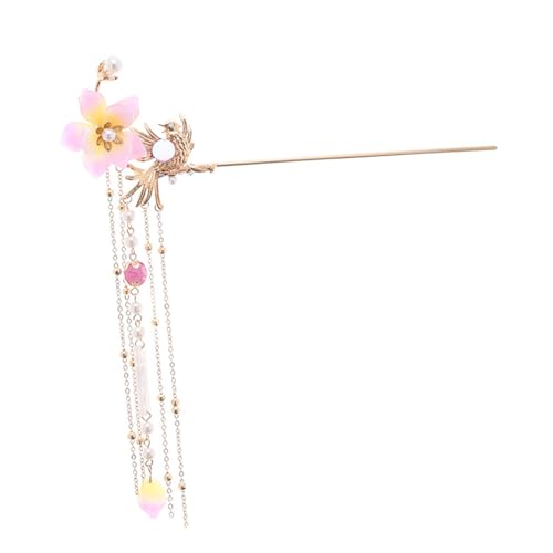 Épingle à cheveux hanfu traditionnelle dorée bijoux cheveux rétro de festival