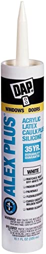 Image of Dap Inc 18152 6 Pack 10.1 oz. Alex Plus Acrylic Latex Caulk Plus Silicone, White