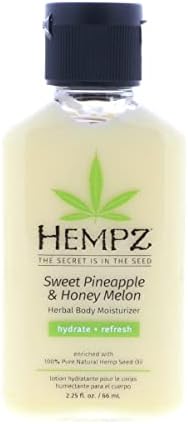 Pack of 3 - HEMPZ Sweet Pineapple & Honey Melon (2.25 oz each) Lotion