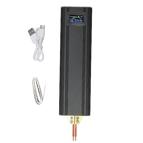 FLEXMAN Handheld Spot Welder, 80 Levels Adjustable Multiple Protections Portable Spot Welder Machine, Digital Battery Spot Welder for 0.1~0.2mm Iron Steel Stainless Steel Sheets