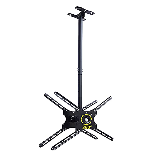 Support TV mural double face en acier renforcé inclinaison et pivot 360° - 2