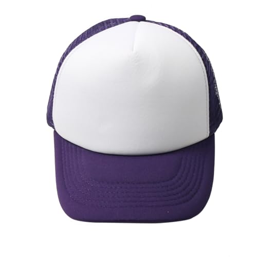 Image of TZ Promise Men Women Foam Trucker Hat Mesh Cap Solid Colors Lightweight with Adjustable Snapback Collection