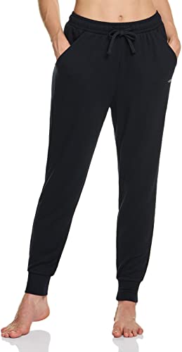 TSLA Women's Sweatpants with Pockets, Casual Comfy & Cozy Loungewear, Athletic Stretch Workout Yoga Pants FBP65-BLK X-Small