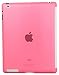 LUVVITT GLAZE Smooth Finish Hard Back Cover Compatible with Smart Cover for iPad 3 and iPad 2 - Pink