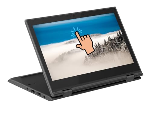 Image of Lenovo 300e Chromebook Gen2 Laptop, 2-in-1 Touchscreen Computer, Intel N4020 Processor, 32GB SSD, 4GB RAM, Japanese Keyboard, Chrome OS (Renewed)
