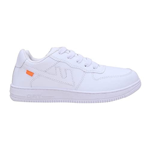 CLYMB QRT Men's White Mesh Lace-Ups Walking/Outdoor Running Sports Shoes
