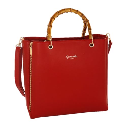 Camomilla Milano Borsa a Mano Donna, Similpelle, Collezione July, Misura M, Colore Rosso