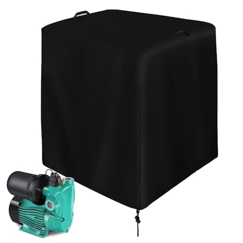 Poolpumpe Abdeckung wasserdichte Sandfilteranlage Abdeckung Pumpenhäuschen für Poolpumpe UV-beständiges Oxford-Gewebe für Aufstellpoolpumpen (84x61x84 cm)