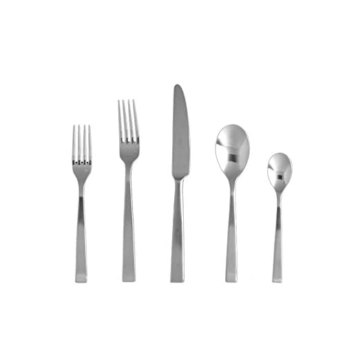 Fortessa Spada 18/10 Stainless Steel Flatware 20 Piece Place Setting, Service for 4