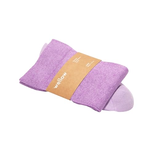 Image of Wellow Knee High Compression Socks for Men & Women, 18-25 mmHg, Bamboo Viscose, Swelling Relief