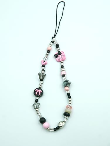 Zaardend Phone Charm Strap, Universal Cell Phone Lanyard Wrist Strap, Beaded Chain for Women Girls, Handmade Camera Wrist Strap, Wrist Lanyard for Bag Camera