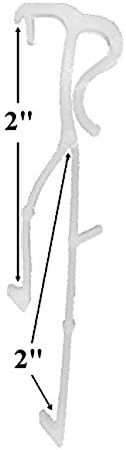 Shade Doctor of Maine 2 inch Double Slat Valance Clips for Horizontal Mini Blinds from (6)