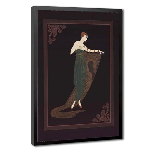 Illustration de mode Erté : sublimez votre chambre avec ce cadre rétro