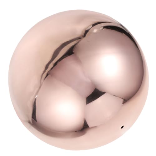 HOODANCOS Sfera Riflettente da Giardino in Acciaio 304 Cavo Globo Decorativo Rosé Dorato 138 MM Palla Riflettente per Esterni e Fotografia Creativa
