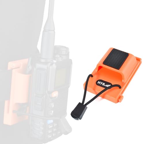 Porte-talkie-walkie pour gilet Molle et randonnée en plein air noir orange