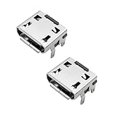 PHONSUN 2PCS JBL Flip 3 Replacement Charging Port, Micro USB Charging Jack Socket Connector for Portable Bluetooth Speaker Repair, Fix Charging Issues & Loose Connection