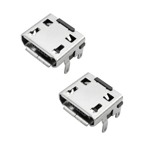 PHONSUN 2PCS JBL Flip 3 Replacement Charging Port, Micro USB Charging Jack Socket Connector for Portable Bluetooth Speaker Repair, Fix Charging Issues & Loose Connection