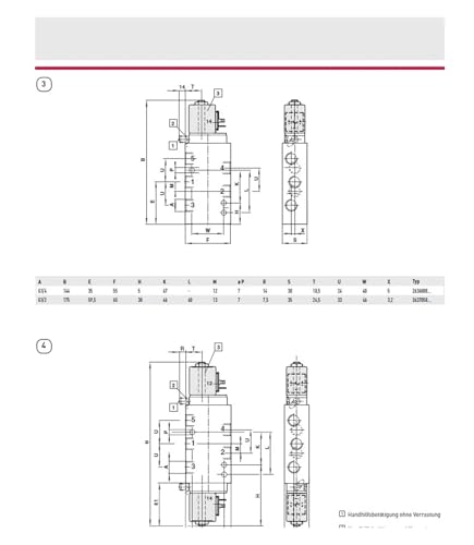Électrovanne hydraulique 2636047.0242.024.00 3/2 contre les pertes de pression