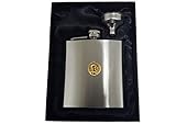 top prigioniero WC59 Aureo romano di Adriano teste dorate in peltro inglese su fiaschetta in acciaio inox da 170 ml