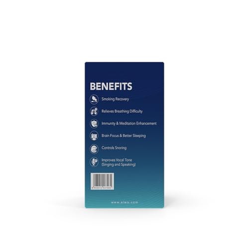 Image of AIWO Breathe Easy Breathing Kit | Manual Calibrated Breathing Exercise Device for Adults & Kids 5+ | Breath Training & Wellness Support | Reusable & User-Friendly