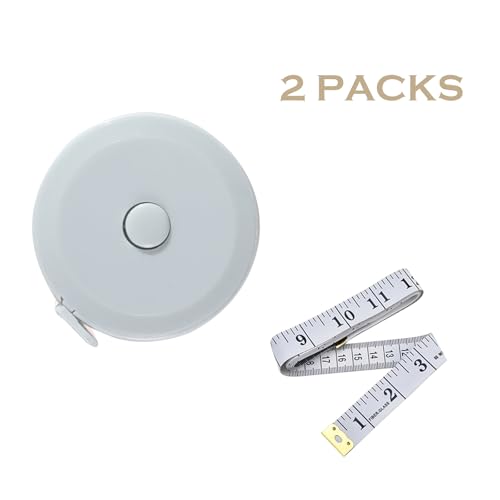2PCS cinta métrica doble 60 pulgadas azul miniatura 2