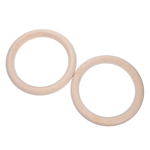 Anillas de Gimnasia en Madera 28mm con Correas 2pcs